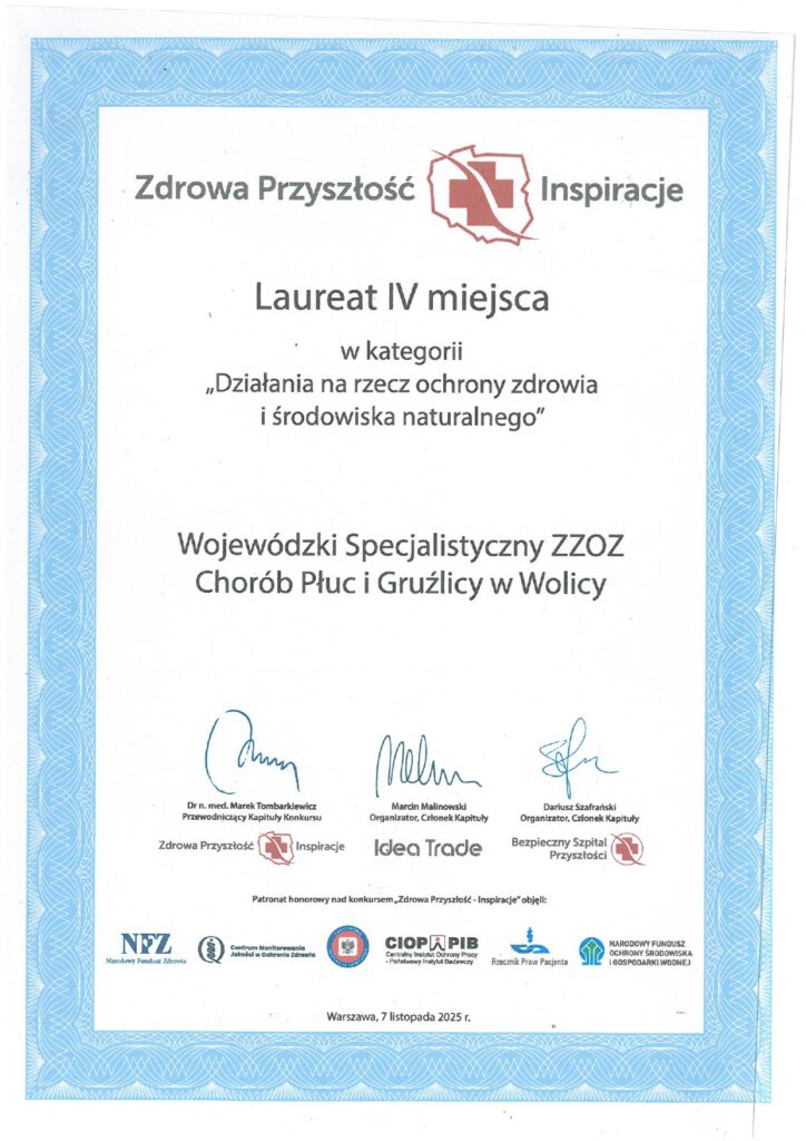 🏆 Wielki Sukces Szpitala w Wolicy w Konkursie &bdquo;ZDROWA PRZYSZŁOŚĆ- INSPIRACJE” EDYCJA 2025! 🚀, Szpital Wolica