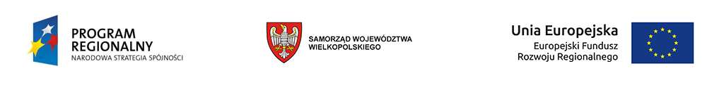 Logo Program Regionalny, Samorząd Województwa Wielkoposlkiego, Unia Europejska